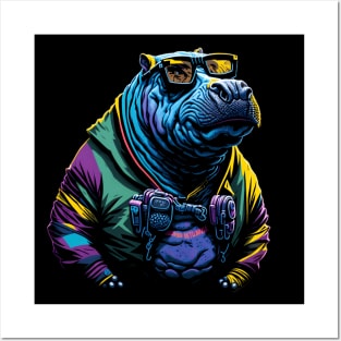 Cyberpunk Hippo Posters and Art